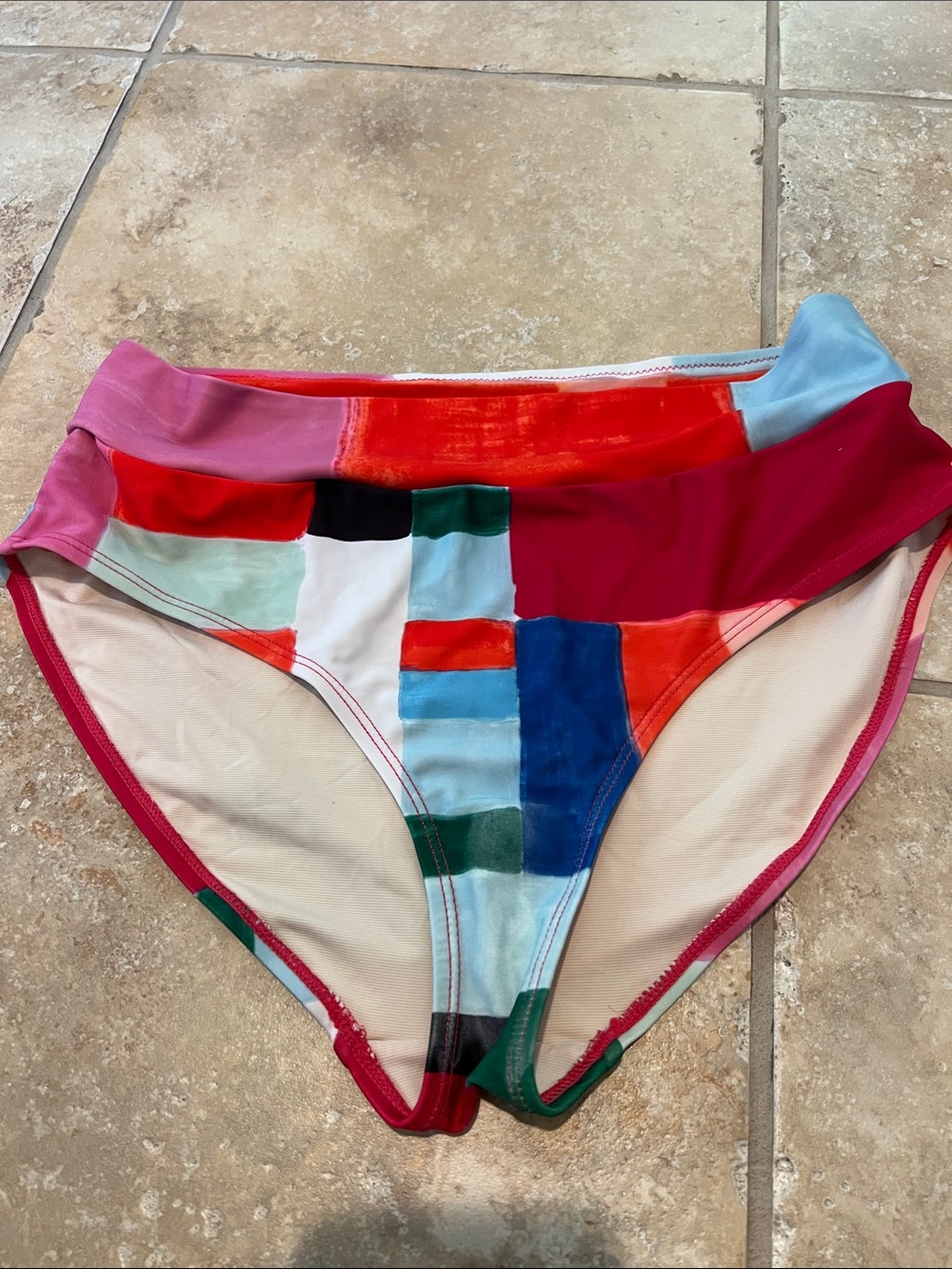 Nani women’s  Patchwork Swim Bottoms medium